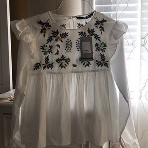 ZARA trafulac collection blouse!!